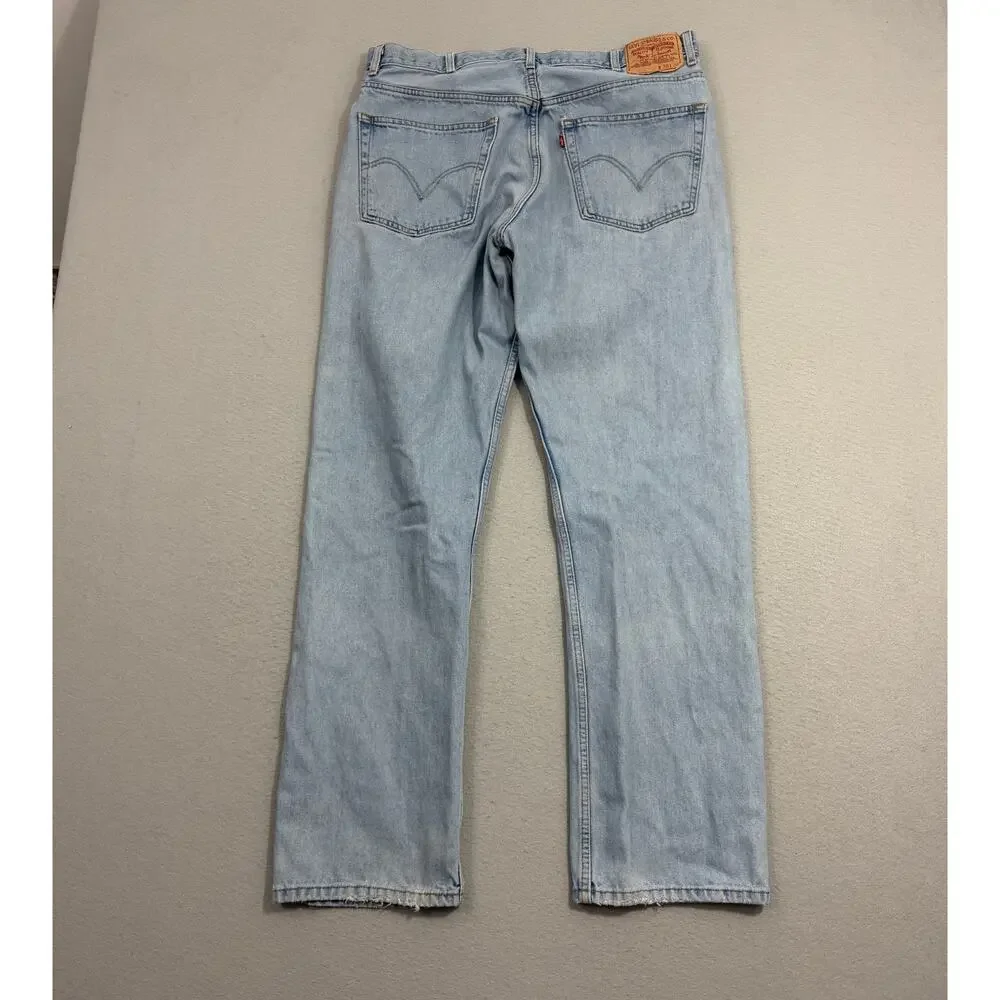 Vintage Levis 505 Regular Fit Jeans Men 38x34 (Fits 36x33) Blue y2k 2006 Western